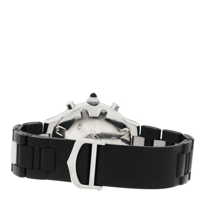 Cartier Stainless Steel Rubber 38mm Must 21 Chronoscaph Quartz Watch Black 3 of 4