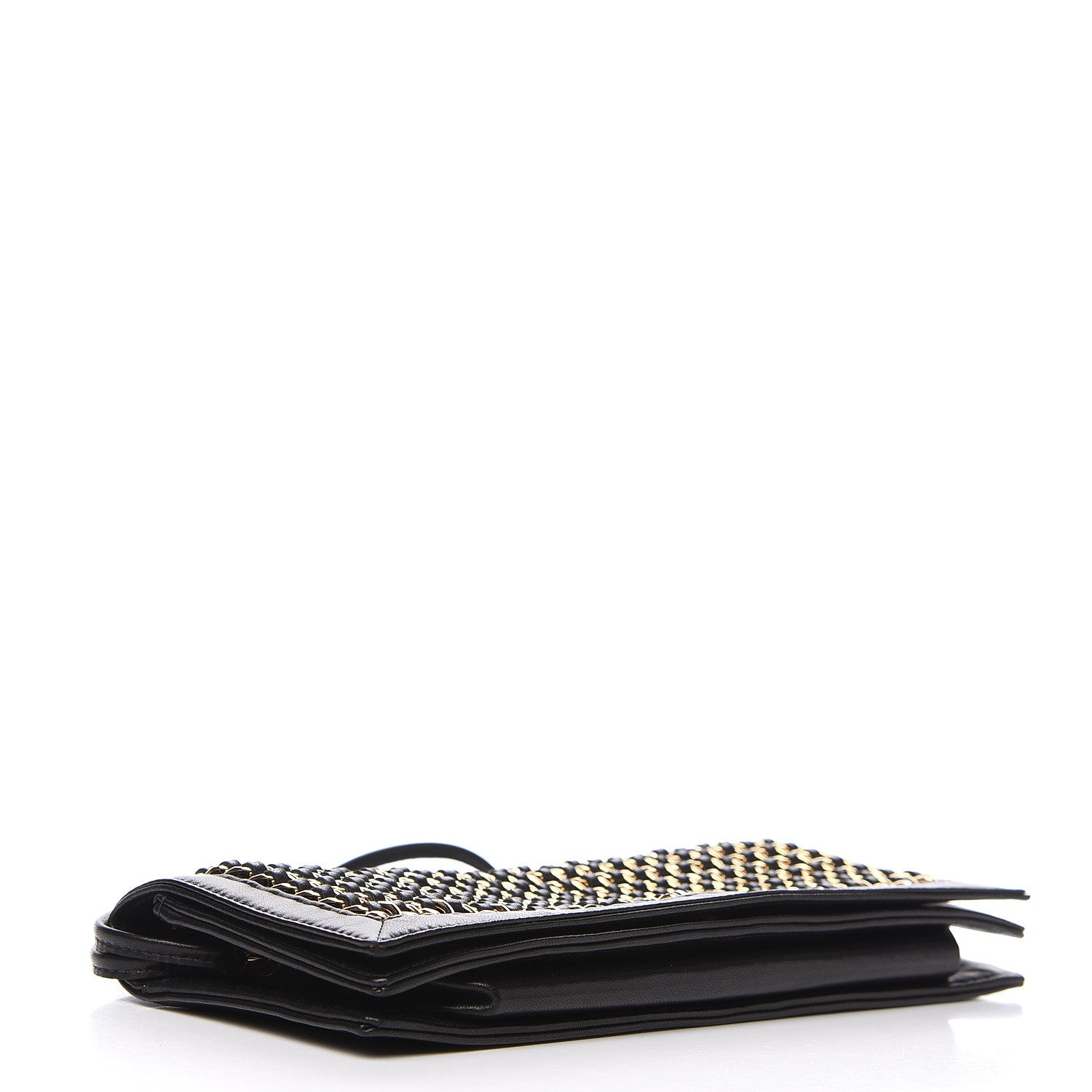 Chanel Lambskin Chain Clutch Black 3 of 11
