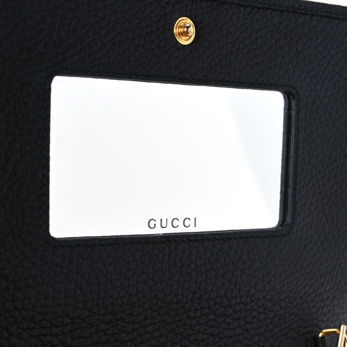 Gucci Calfskin Mini GG Marmont Chain Wallet Black 6 of 10