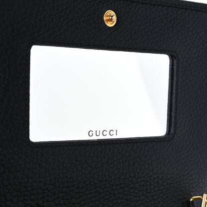 Gucci Calfskin Mini GG Marmont Chain Wallet Black 6 of 10