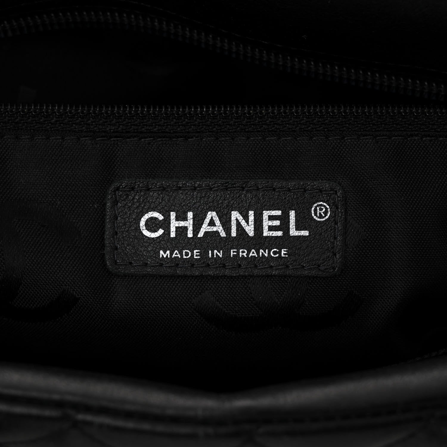 Chanel Calfskin Quilted Large Cambon Bowler Black 6 of 11