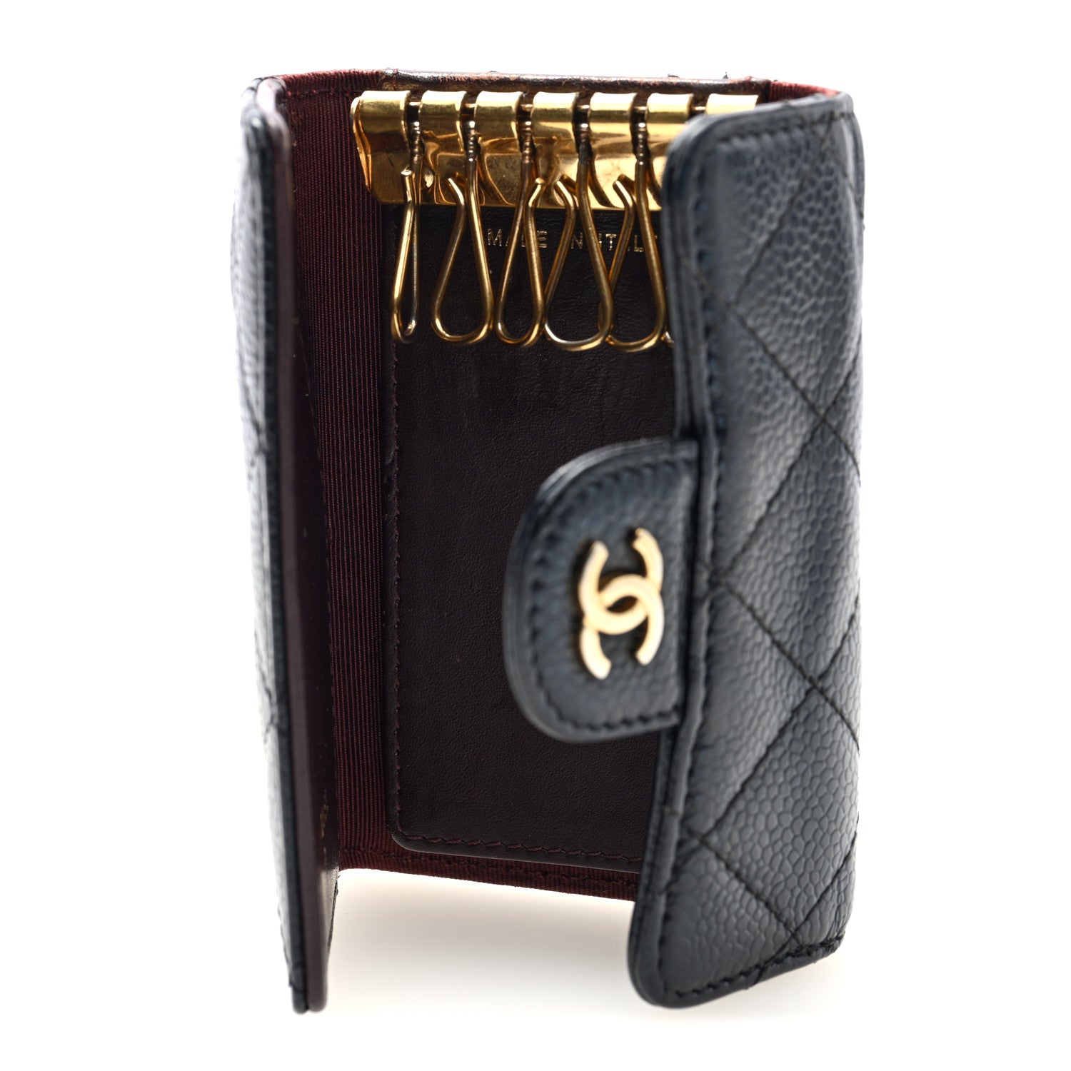 Chanel Caviar Quilted 6 Key Holder Black 5 of 8