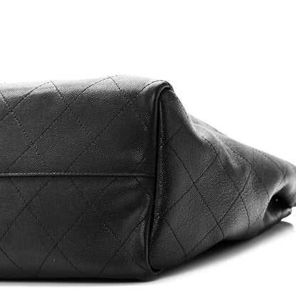 Chanel Caviar Stitched Large Lady Coco Shopping Tote Black 10 of 10