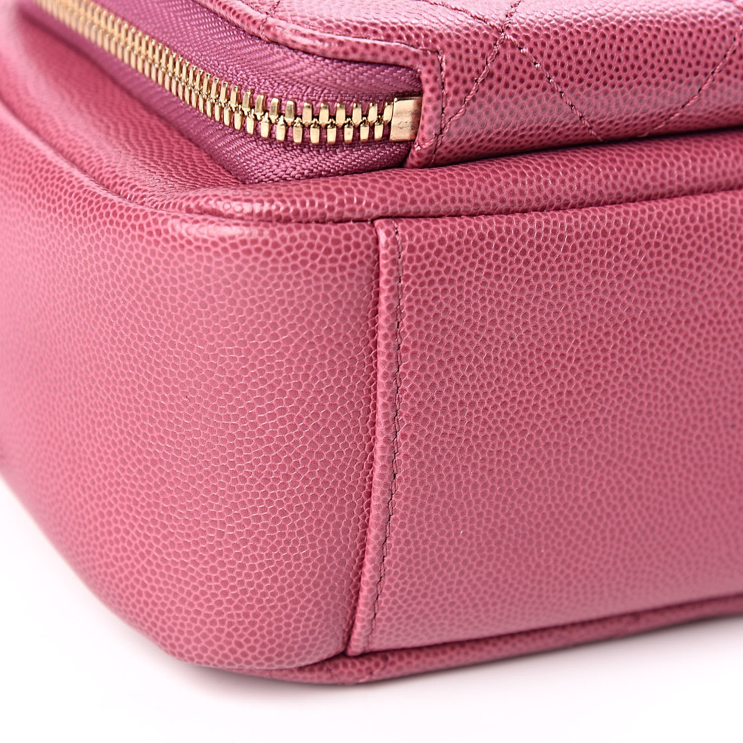 Chanel Caviar Quilted Business Affinity Camera Case Dark Pink 9 of 10