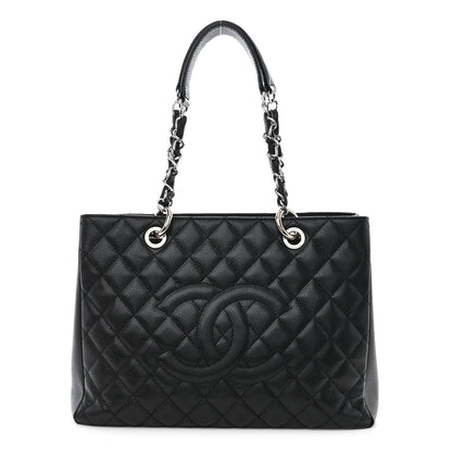 Chanel Caviar Quilted Grand Shopping Tote GST Black 1 of 13