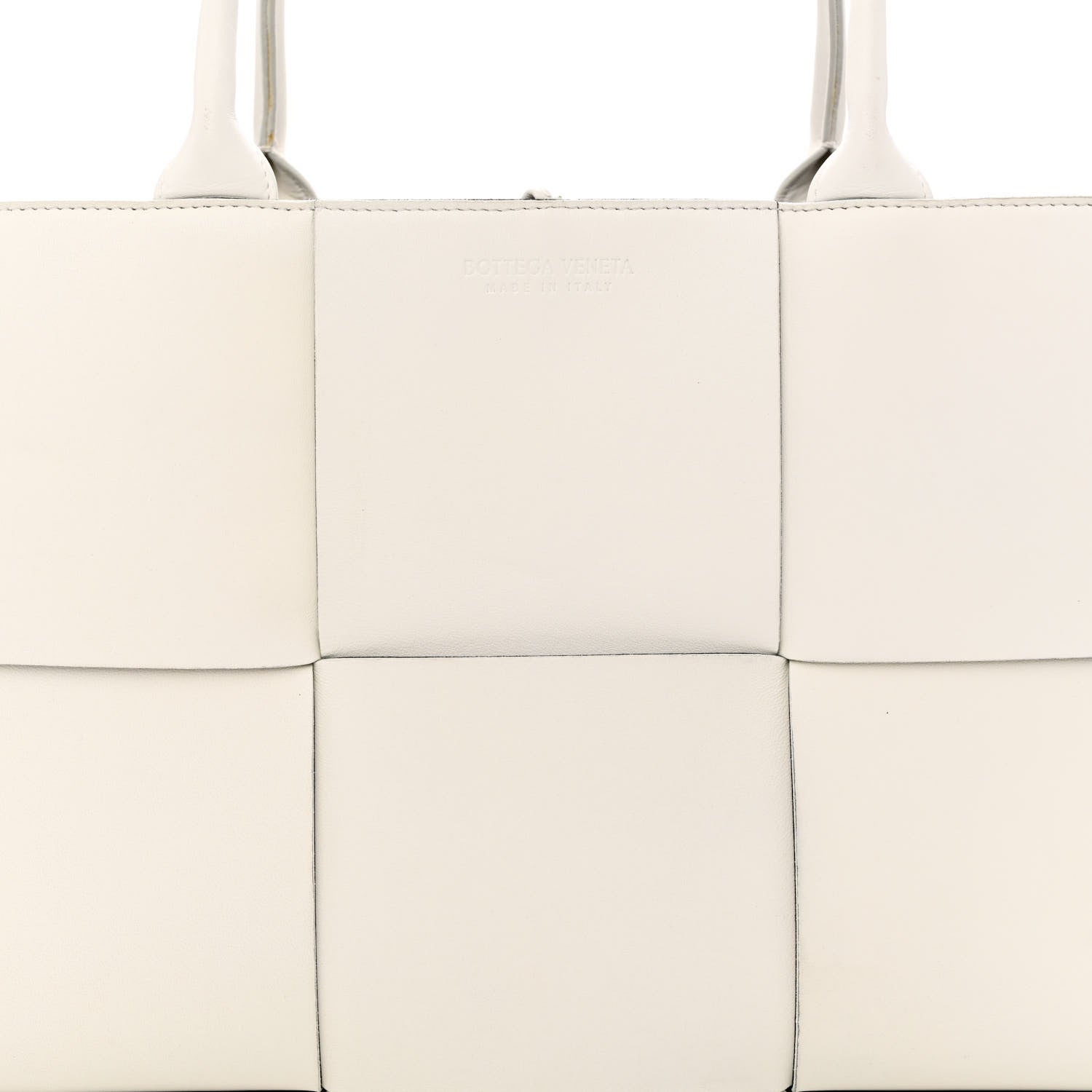 Bottega Veneta Nappa Maxi Intrecciato Medium Arco Tote White Black 9 of 11
