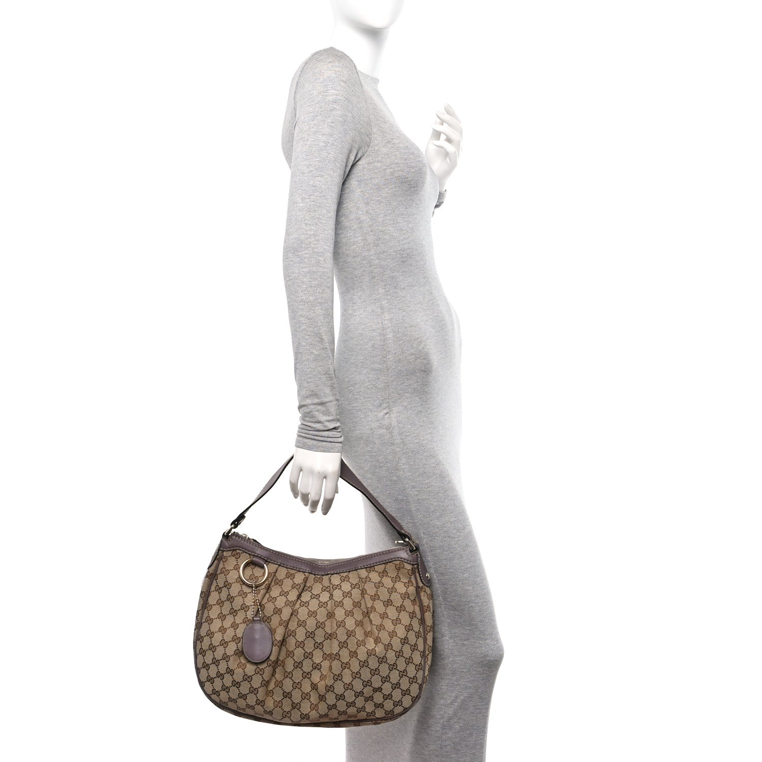 Gucci Monogram Medium Sukey Hobo Purple 2 of 12