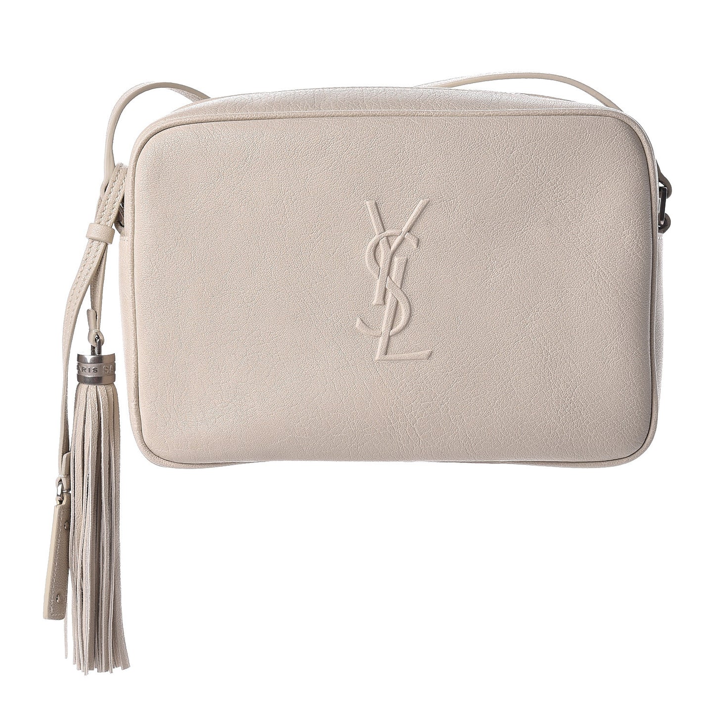 Lambskin Monogram Small Lou Camera Bag Icy White