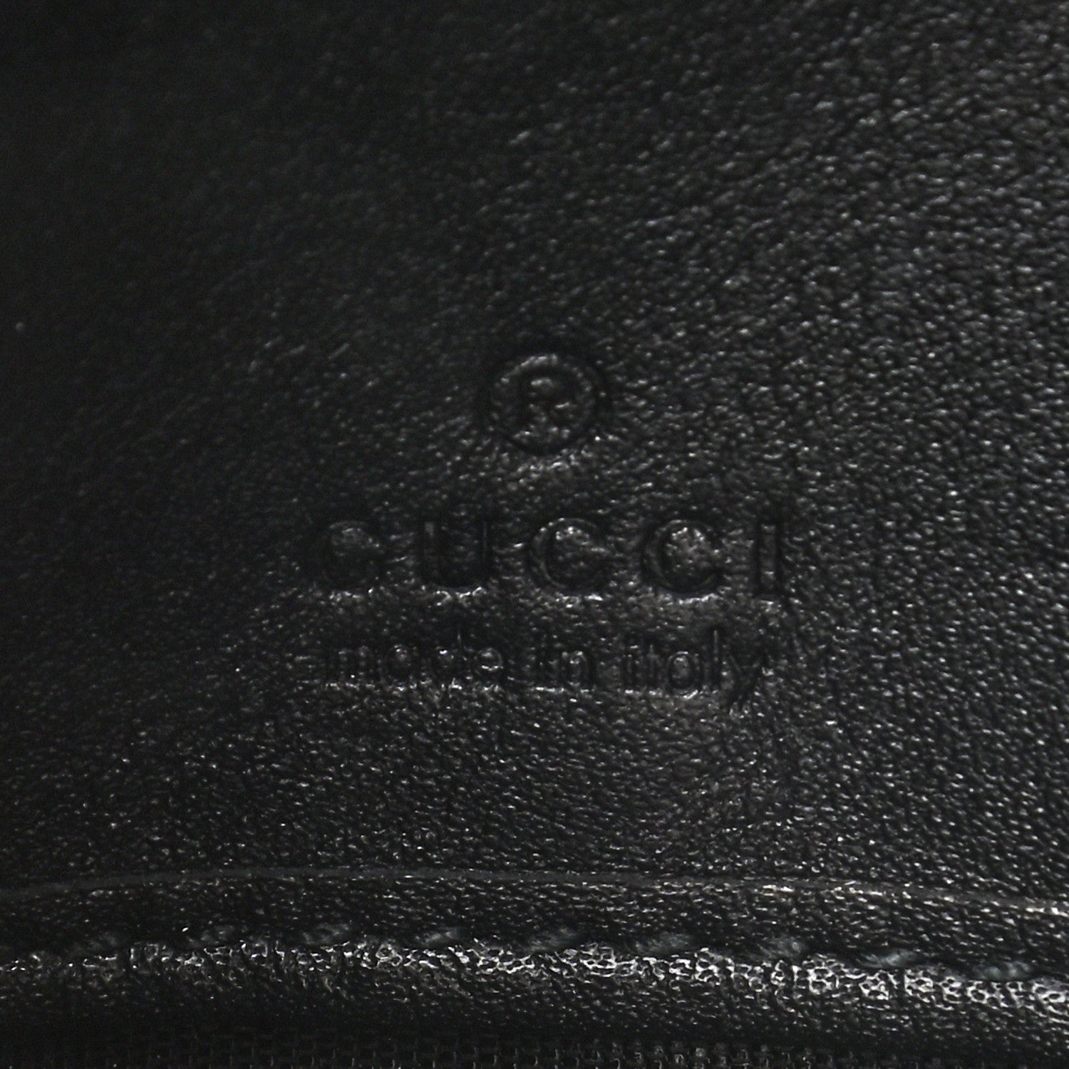 Gucci Calfskin Matelasse GG Marmont Zip Around Wallet Black 7 of 8