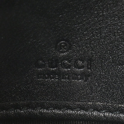 Gucci Calfskin Matelasse GG Marmont Zip Around Wallet Black 7 of 8