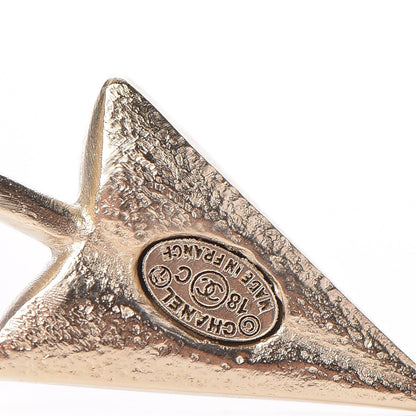 Chanel Crystal Pearl CC Arrow Brooch Gold 3 of 4