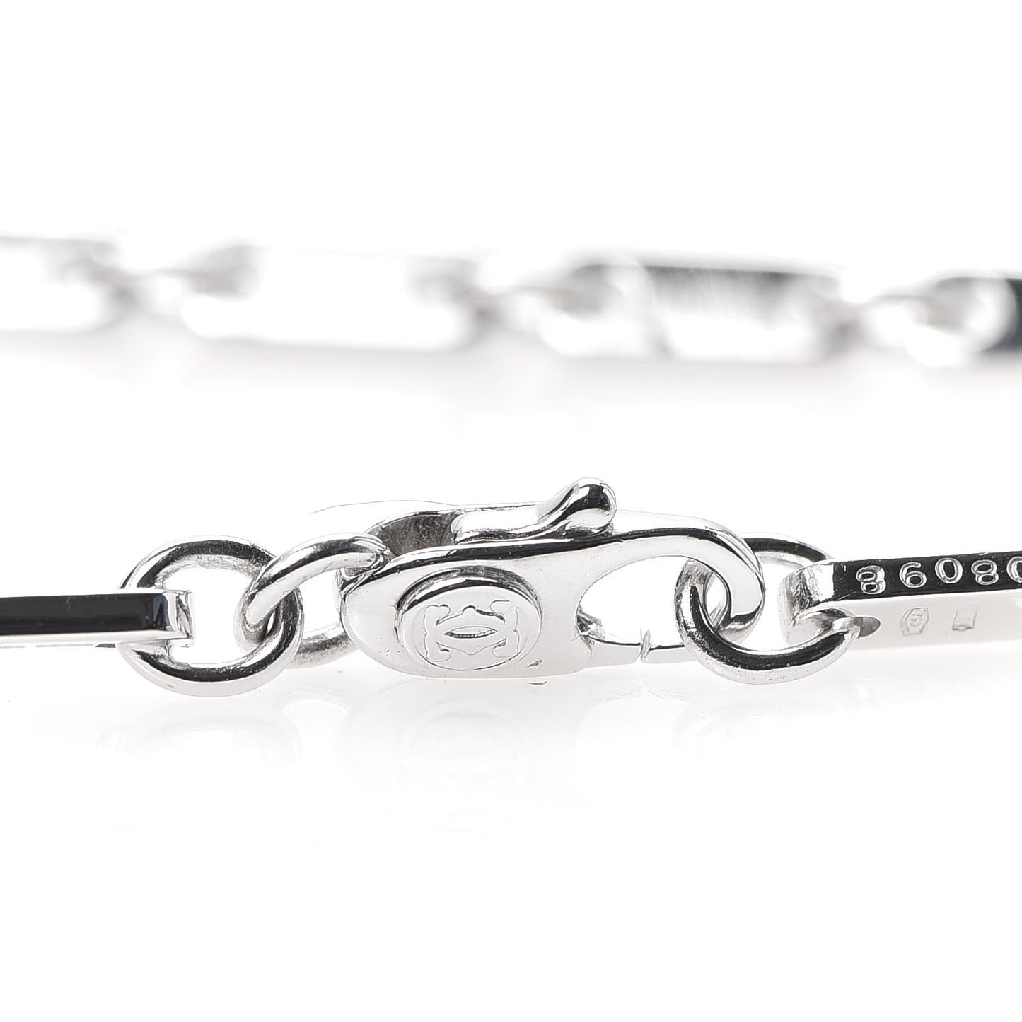 18K White Gold 3.5mm Fidelity Link Bracelet