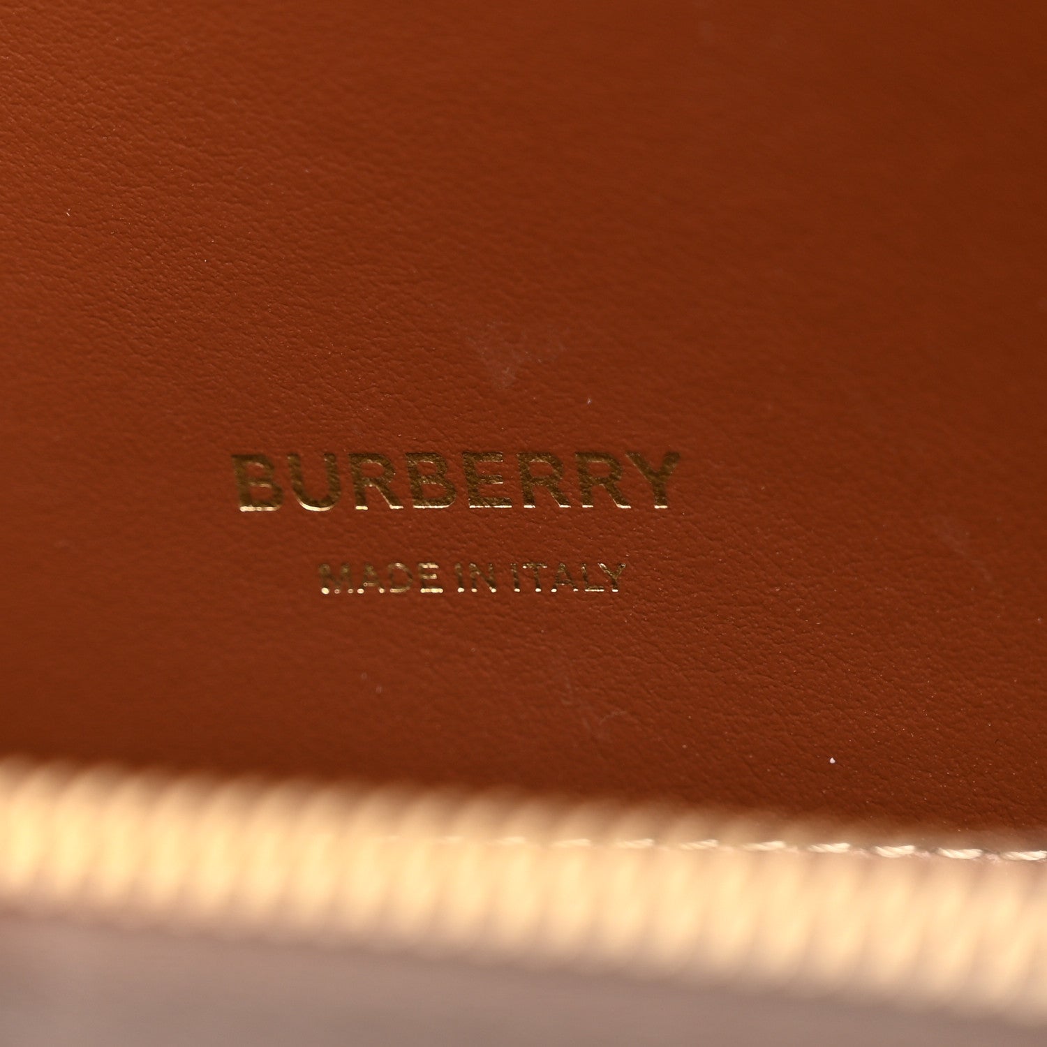 Burberry Calfskin Vintage Check Mini Two Handle Title Bag Archive Beige 6 of 10