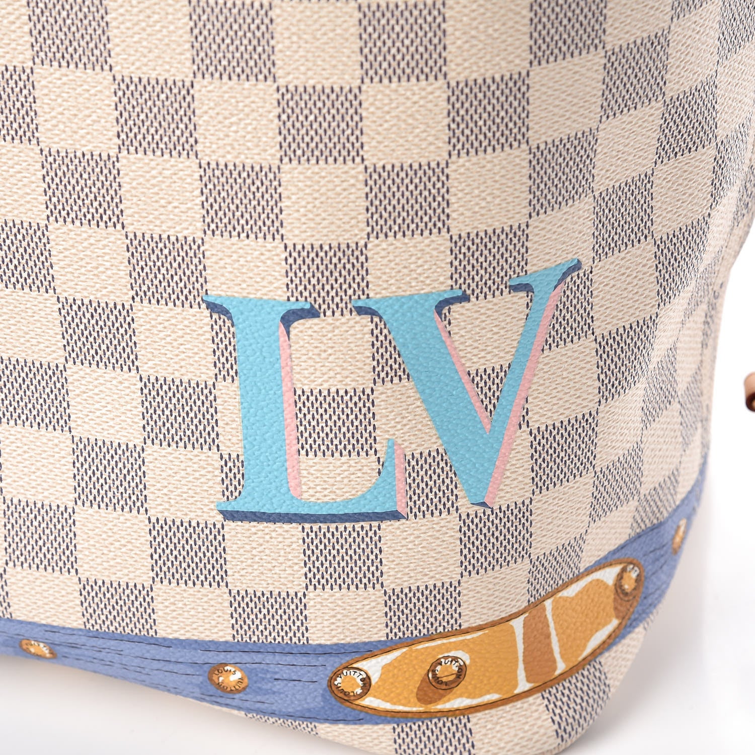 Louis Vuitton Damier Azur Summer Trunks Neo Neverfull MM 14 of 14