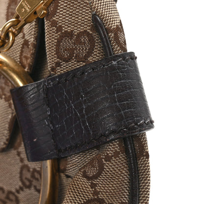 Gucci Monogram Horsebit Clutch Dark Brown 12 of 13