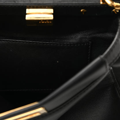 Fendi Nappa Mini Peekaboo Iconic Satchel Black 13 of 14
