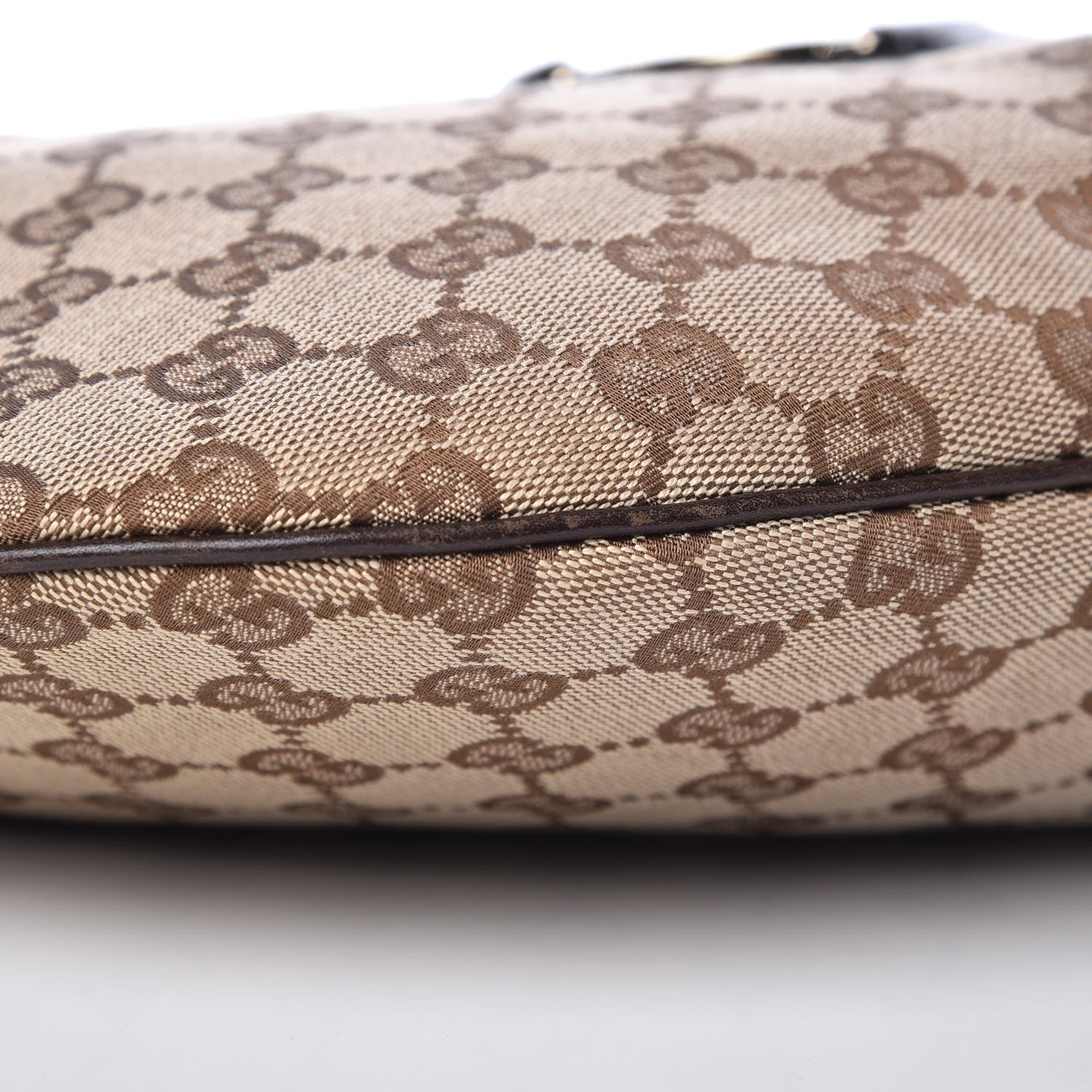 Gucci Monogram Web GG Reins Hobo Brown 8 of 8