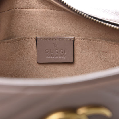 Gucci Calfskin Matelasse Small GG Marmont Chain Shoulder Bag Porcelain Rose 9 of 15
