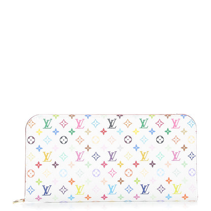 Louis Vuitton Monogram Multicolor Insolite Wallet White Litchi 1 of 8