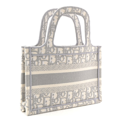 Christian Dior Oblique Mini Book Tote Grey Multicolor 3 of 12