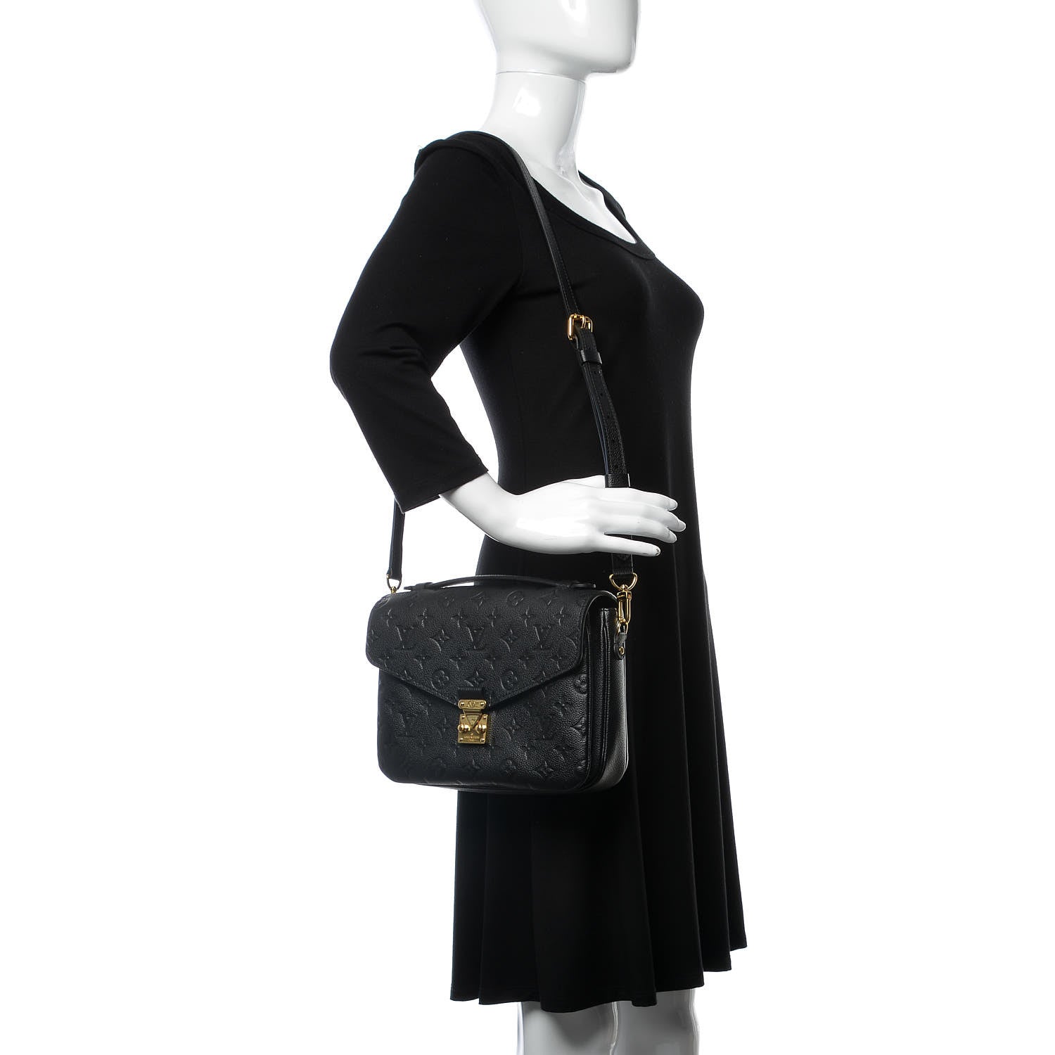 Louis Vuitton Empreinte Pochette Metis Black 2 of 8