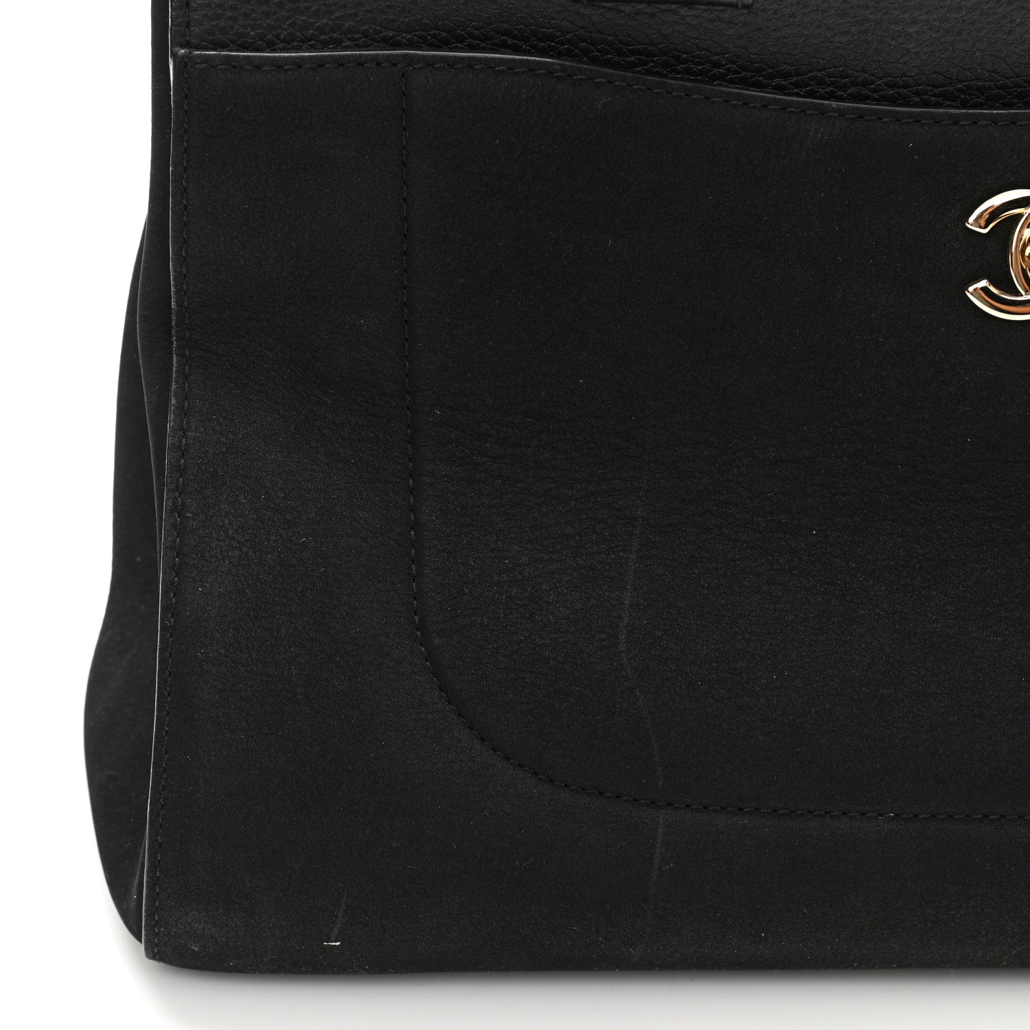 Chanel Grained Calfskin Suede Small Neo Executive Shopper Tote Black 11 of 12