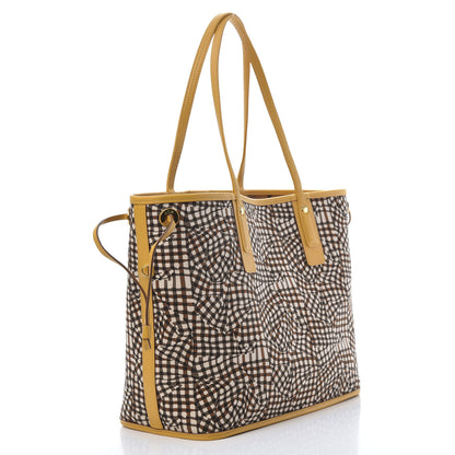 MCM Visetos Medium Liz Reversible Shopper Tote Cognac Yellow 7 of 16