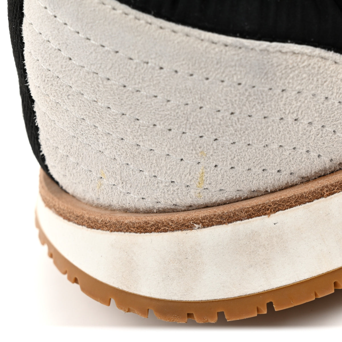 Suede Goatskin Mens Jet Sneakers 43 Beige Black