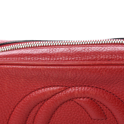 Gucci Pebbled Calfskin Small Soho Disco Bag Tabasco Red 8 of 14
