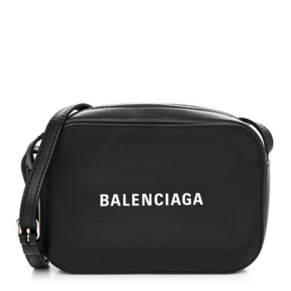 Balenciaga Calfskin Logo XS Everyday Camera Bag Black 1 of 10