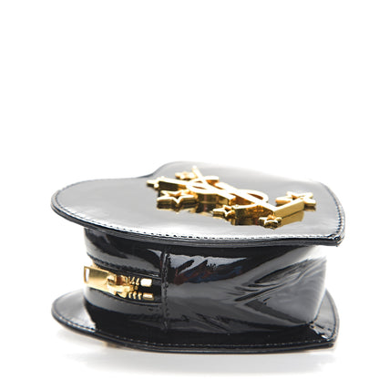 Saint Laurent Patent Small Love Heart Chain Bag Black 3 of 9