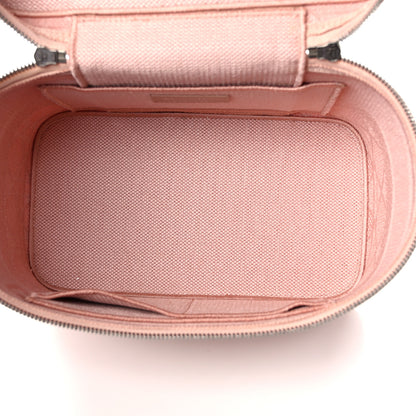 Christian Dior Canvas Embroidered Cannage Diortravel Vanity Case Bois de Rose 5 of 12