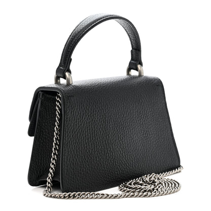 Gucci Dollar Calfskin Crystal Mini Dionysus Top Handle Bag Black Crystal 2 of 10