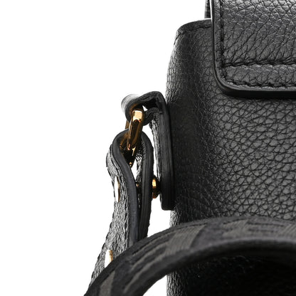 Burberry Grainy Calfskin Vintage Check Note Crossbody Bag Black 12 of 12
