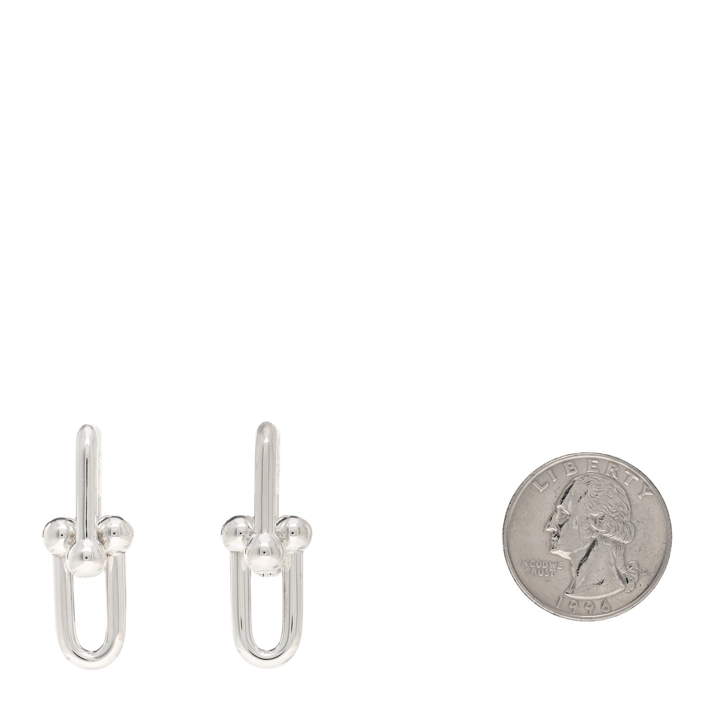 Sterling Silver Large HardWear Link Earrings
