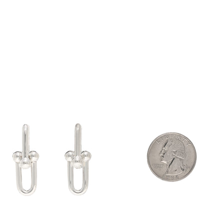 Tiffany Sterling Silver Large HardWear Link Earrings 2 of 5