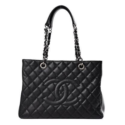 Chanel Caviar Quilted Grand Shopping Tote GST Black 1 of 14