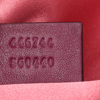Gucci Velvet Matelasse Mini GG Marmont Shoulder Bag Fuchsia Violet Cyclamen 7 of 10
