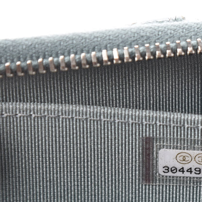 Chanel Caviar Quilted Zip Card Holder Light Blue 14 of 17