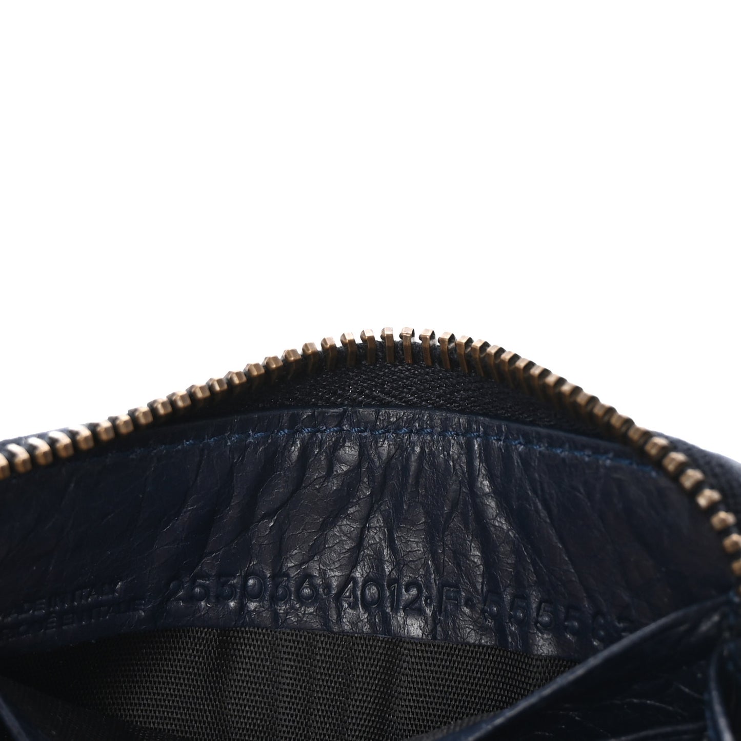 Agneau Classic Hardware Continental Zip Around Wallet Bleu Obscur