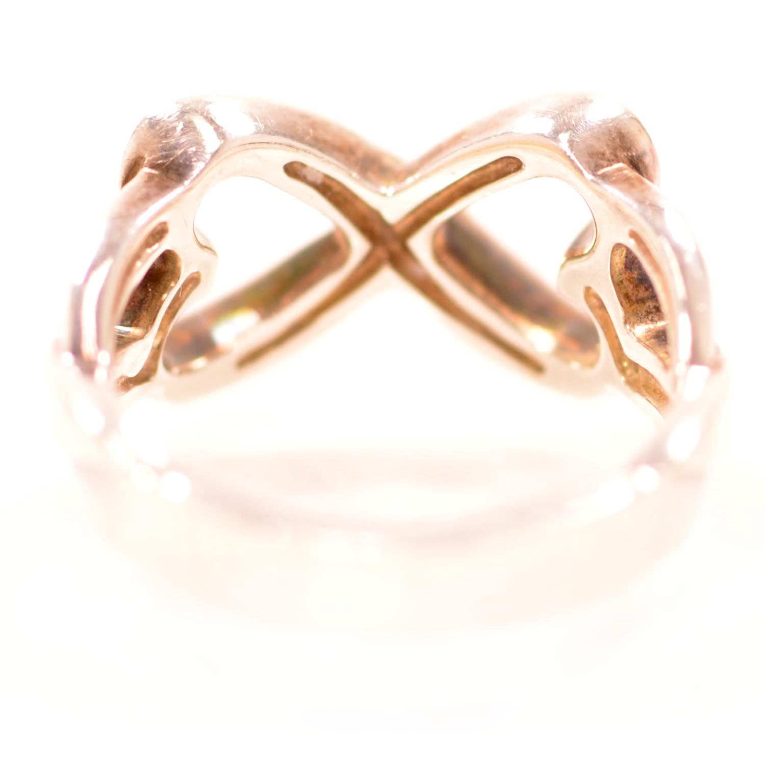 Tiffany Sterling Silver Paloma Picasso Double Loving Heart Ring 8.5 5 of 7