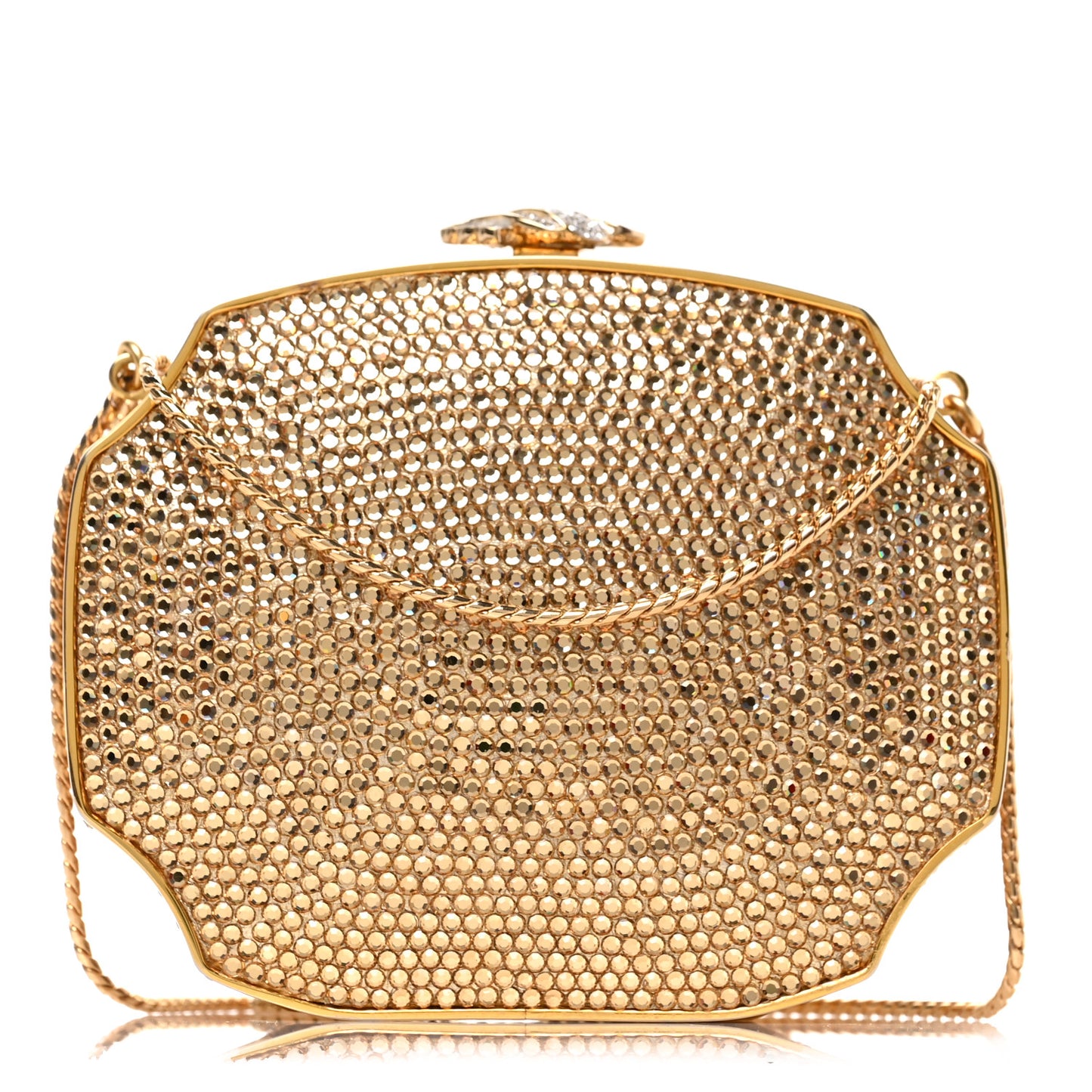 Swarovski Crystal Clutch Gold