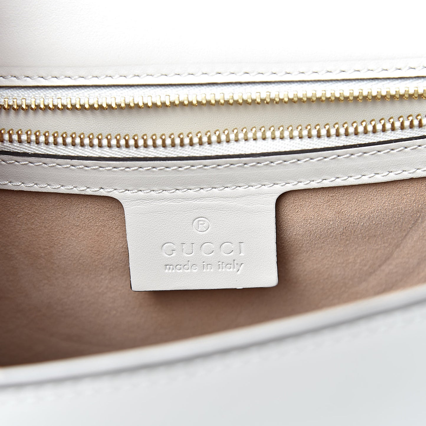 Calfskin Embroidered Small Sylvie Shoulder Bag White