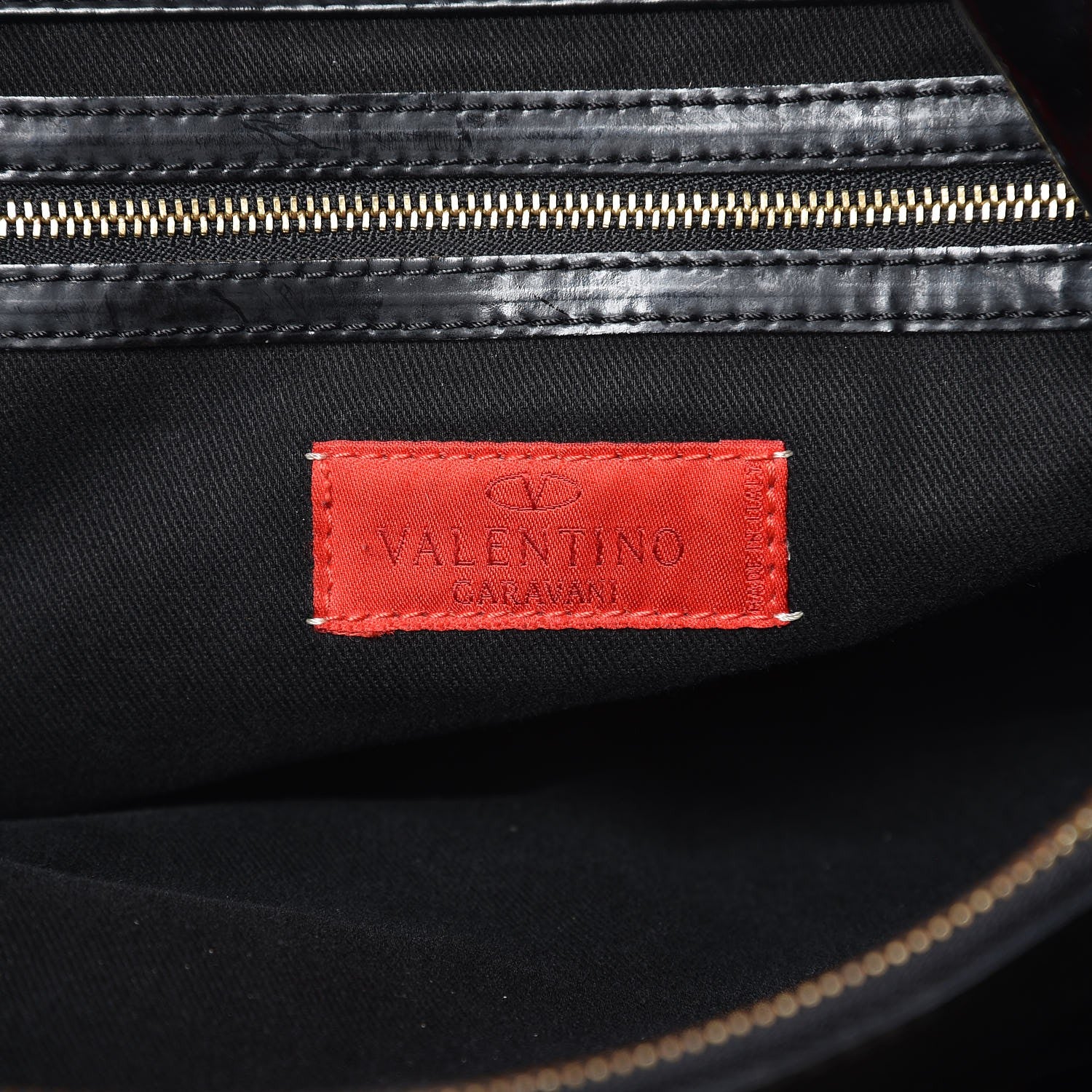 Valentino Garavani Patent Lacca Small Nuage Bow Hobo Black 6 of 13