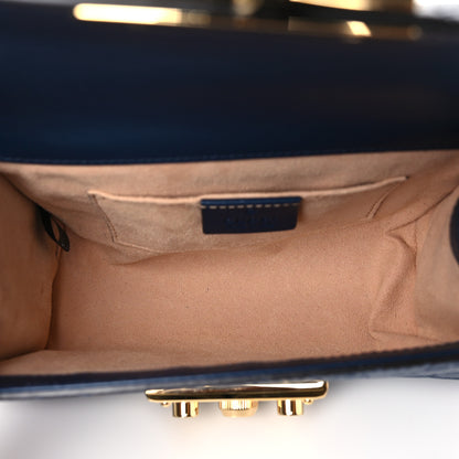 Gucci Guccissima Small Padlock Shoulder Bag Blue Agata 5 of 9