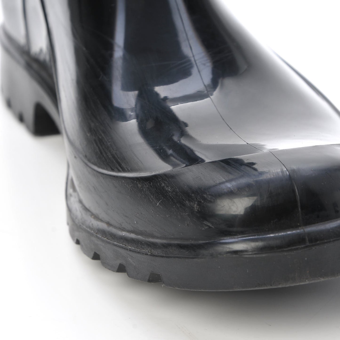 Rubber Nova Check Roscot Belted Rain Boots 37 Black