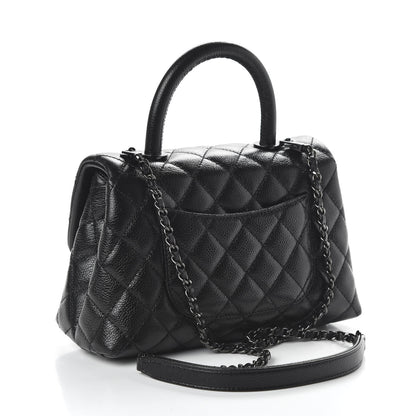 Chanel Caviar Quilted Mini Coco Handle Flap So Black 3 of 11