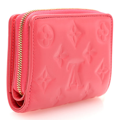 Louis Vuitton Lambskin Embossed Monogram Lou Coussin Wallet Pink 3 of 8