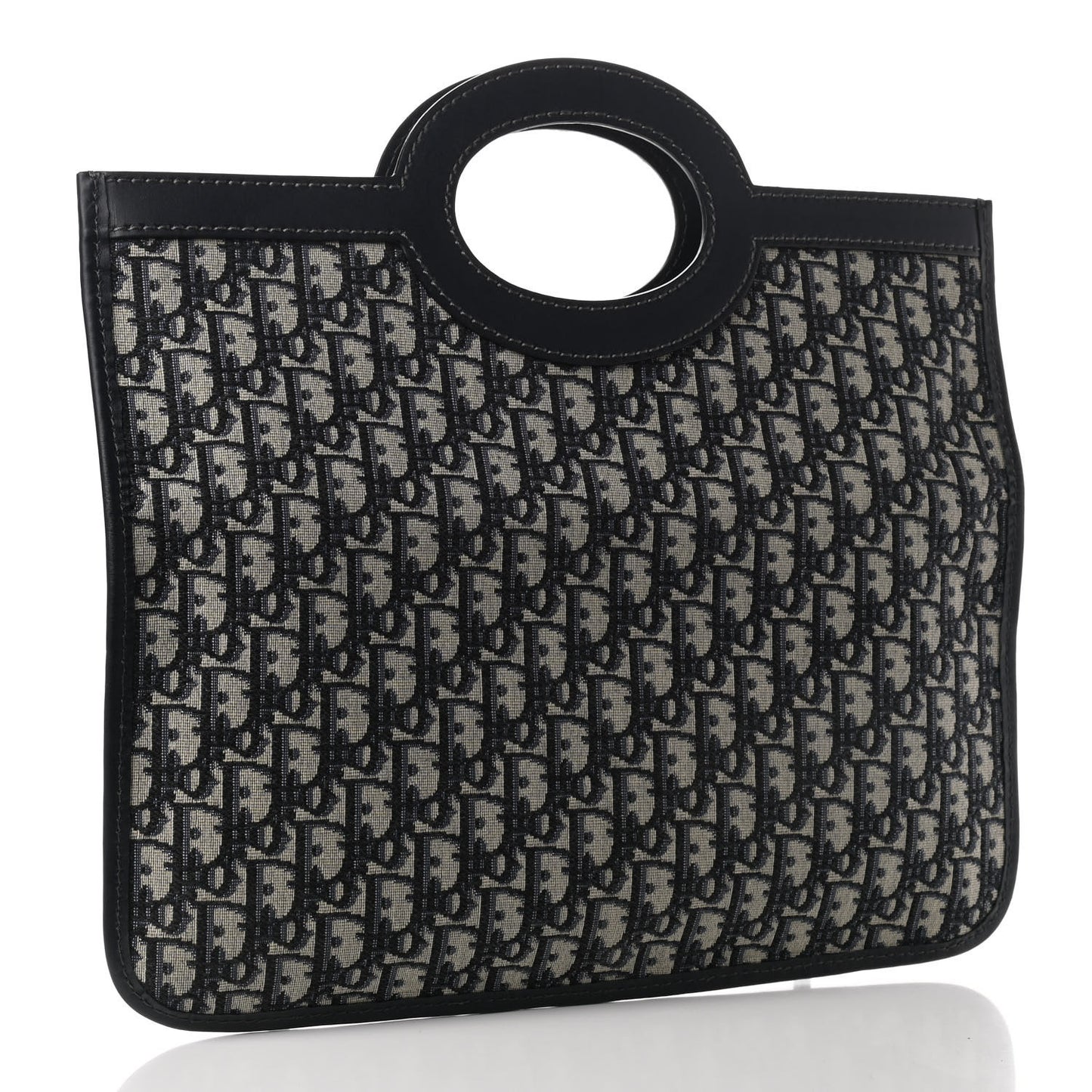 Oblique Fold Over Clutch Blue
