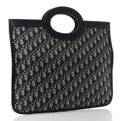 Christian Dior Oblique Fold Over Clutch Blue 5 of 10